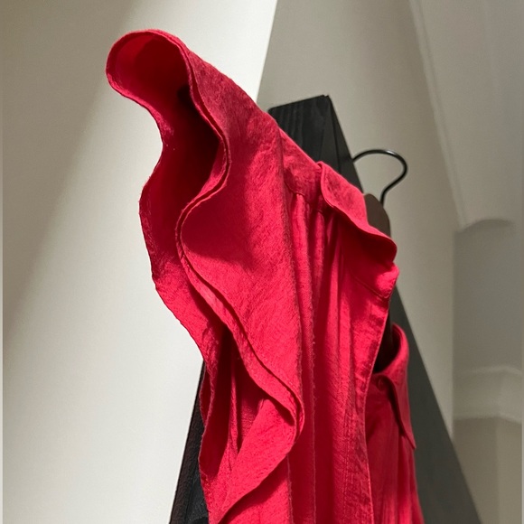 BCBG Linen Belted Shirt Dress Size 2 - Picture 6 of 6